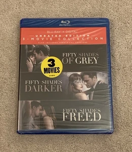 Fifty Shades Of Grey + Darker + Freed 3 Movie Collection Blu-ray *Brand New* - Picture 1 of 4