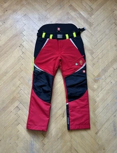Engelbert Strauss Chainsaw KWF Profi 1 Class Men’s Pants EU 56 UK/US 40R XL Red - Picture 1 of 13