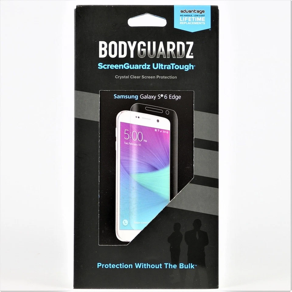 Protector de pantalla transparente ultra resistente Bodyguardz Galaxy S6 Edge Foto 1 de 1