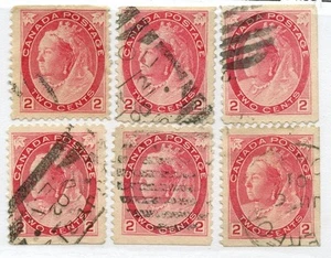 Canada #77b used stamps to reconstruct a used booklet pane of #77b - Picture 1 of 1