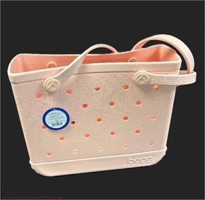Bogg Bag Baby Bogg Tote Bag - Peach Daiquiri: Plastic Vinyl Shoulder Handbag - Picture 1 of 7