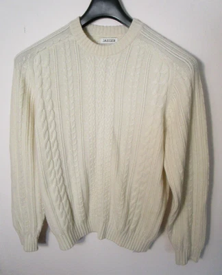 Jersey de cable Jaeger M cachemir puro crudo Foto 1 de 4