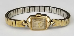 Vintage Elgin de Luxe Damenuhr 10K GOLD gefüllte Lünette 60er Jahre - Bild 1 von 7