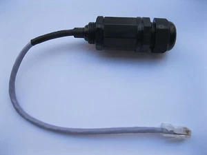 5 Stück RJ45 Ethernet LAN M20 Wasserdichter Stecker mit 20 cm Kabel Neu - Bild 1 von 6