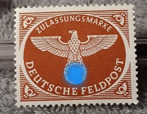 WWII Germany Eagle Stamp ~ Unused Feldpost Stamp MNH WW2 Era ~ 1944 - Picture 1 of 9