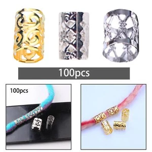 100 Stück Dreadlocks Perlen Ringe Mode Haarschmuck für Damen und Herren - Bild 1 von 16
