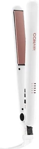 Conair Double Ceramic Flat Iron, 1 Inch Flat Iron, White/Rose Gold - Open Box - Picture 1 of 8