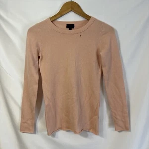 J. CREW COLLECTION Women's XXS 100% Italian Cashmere Knit Sweater Top Pink - Picture 1 of 11