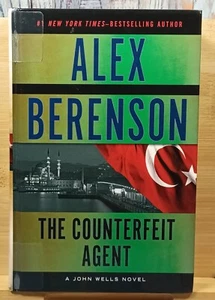 The Counterfeit Agent by Alex Berenson (2014, Hardcover) LARGE PRINT - Ex-Lib - Picture 1 of 12