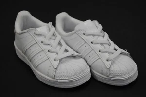 [EF5397] NEW TODDLER ADIDAS ORIGINALS SUPERSTAR EL I TRIPLE WHITE WHITE AB29 - Picture 1 of 5