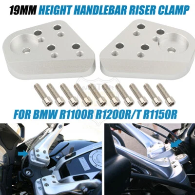 CNC Height Handlebar Riser Clamp Mount For BMW R1100 R RT R1150R R1150RT R1200RT - Image 1 of 4