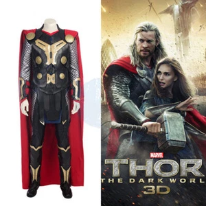 Thor: The Dark World Thor Odinson Cosplay Costume Men Costume Halloween Cloak - Picture 1 of 36
