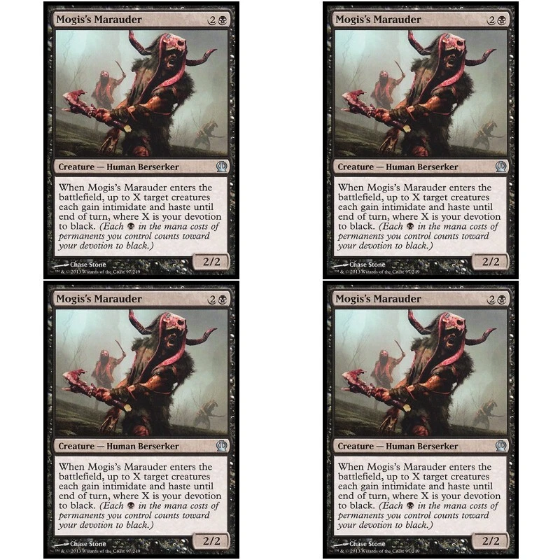 4 x MOGIS'S MARAUDER NM Theros MTG Black - Human Unc - Image 1 of 1