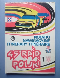 Road Book 1 Streckenbuch European Rally Championship Poland 88 Wroclaw Breslau - Bild 1 von 6