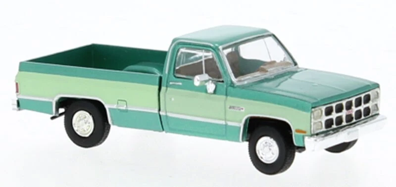 Green 1981 GMC Sierra Grande Pickup Brekina 1 87 Mini Plastic HO Scale 19650