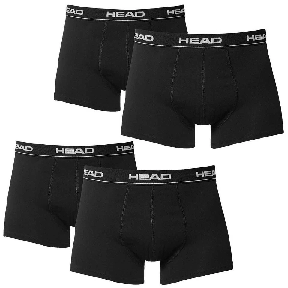 4 en Paquete Head Calzoncillos Bóxer / Negro / Talla L / Hombre Calzoncillos - Imagen 1 de 1