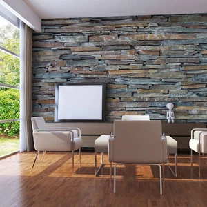 Fototapete Vlies Tapete xxl Wandtapete ZIEGELOPTIK MAUER GRAU 450x270 cm - Bild 1 von 1