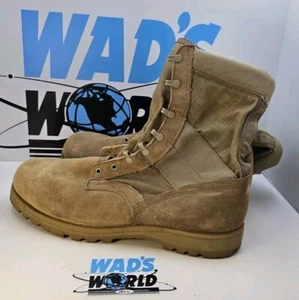 NWOT Military Combat Boots Men's Size 14R Vibram Sole Gore-Tex Desert Tan - Picture 1 of 10