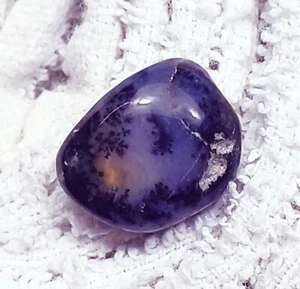 Loser Edelstein unbehandelter natürlicher Moosachat Cabochon 12,50 ct mit gratis Geschenk - Bild 1 von 6