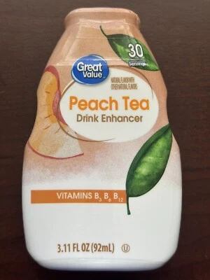 Potenciador líquido de bebida de agua de té de melocotón de gran valor 3,11 oz Foto 1 de 3