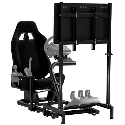 Hottoby Racing Simulator Cockpit Ständer Mit Sitz Passen Logitech G920 G923 G29