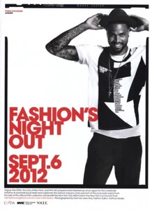 2012 CFDA Fashion's Night Out Tyson Chandler Norman Jean Roy 1-seitige MAGAZINANZEIGE - Bild 1 von 1