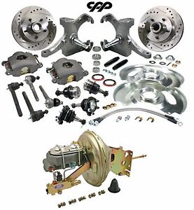1967-72 CHEVY C10 PICKUP TRUCK 5 LUG DROP SPINDLE BOOSTER CONVERSION KIT DRILLED