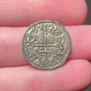 Angelsächsischer, Angelwikinger Silber Penny Cnut York Danish Northumbria Cunneti Z133 - Bild 1 von 2
