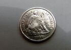 1864 S - Silver Half Dime - Scarce Date