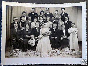 Foto Antigua Retrato Familia Boda - An. 40 - Picture 1 of 1