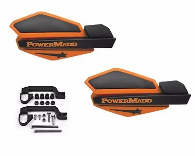 Powermadd Star Series Handguards Guards ATV Black Orange KTM 525 XC  Foto 1 de 3