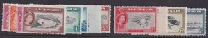 1956 ASCENSION QEII Part set 1/2d to 1/- SG57-SG66 Unmounted Mint Cat. £31.00 - Picture 1 of 1