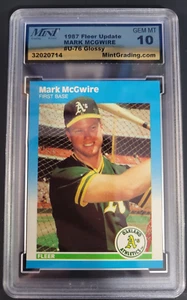 Mark Mcgwire 1987 Fleer Glossy Update #U-76 MGS 10 Gem Mint - Picture 1 of 2