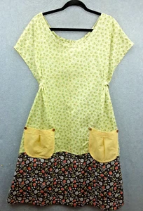 Handmade By Jean Revival Size XL Pure Cotton Tie Back Cottagecore Prairie Dress - Picture 1 of 11