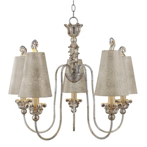 Lampadario Sospensione Plafoniera Acciaio Argento Oro Luce Sala da Pranzo - Foto 1 di 1