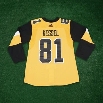 Camiseta deportiva Phil Kessel Pittsburgh Penguins NHL Adidas dorada climalite auténtica para hombre Foto 1 de 4