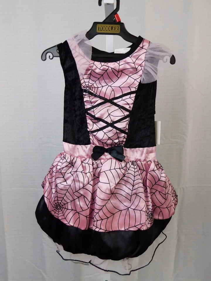 Pink Spider Witch Infant, Toddler Halloween Costume Dress Only 4-6 Years #5304 - Image 1 of 1