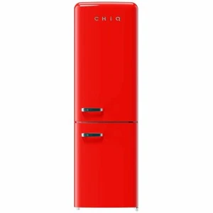 CHiQ 231L Retro Bottom Mount Fridge Freezer (Red) Model CRBM228NR RRP $1299.00 - Picture 1 of 7