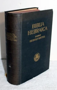 Biblia Hebraica 1937 - Rudolf Kittel Hardcover Printed in Germany ~ VG+ to EX - Picture 1 of 12