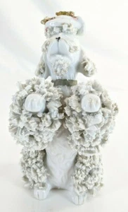 Vintage Porcelain Spaghetti Poodle Figurine - Picture 1 of 12