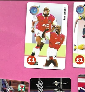 Ian Wright Soccer Football Calling Phone Card - Picture 1 of 2