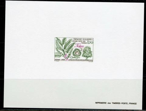 Andorra Proof Luxury Proof Yvert 331 Protector of The Nature, Chestnut Cover