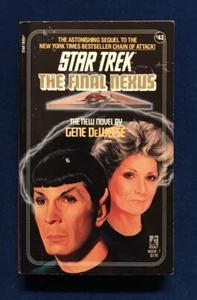 TV tie-in pb STAR TREK: THE FINAL NEXUS (Pocket #43 1st, 1988) Gene DeWeese - Picture 1 of 4