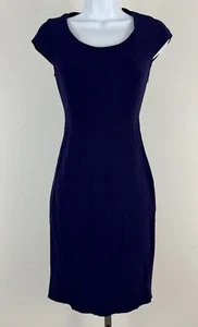 DIANE von FURSTENBERG Etuikleid blaubeer lila Viskosemischung Flügelärmel 0 - Bild 1 von 7