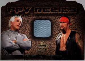 2002 Fleer WWE Raw vs. SmackDown Pay-Per-View Relics Ric Flair vs. Undertaker