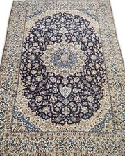 Quality Antique Nain Carpet Silk Highlights 