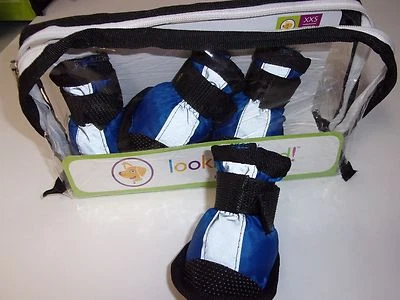 Botas Esenciales Azules Zapatos para Perro S Protección Pata Cachorro Nuevo Mascota Pequeño Foto 1 de 3