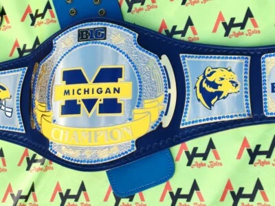 Big Michigan Championship Title Belt - Fan-Based Design - Image 1 of 3