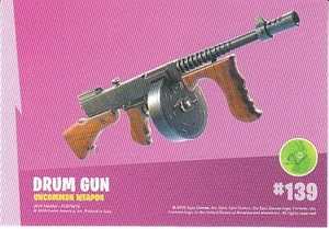 Fortnite OG Trommelgewehr Sammelkarte Serie 1 Drum Gun Trading Card 139 non Holo - Bild 1 von 3