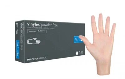 MERCATOR® MERCATOR Vinylex Einmalhandschuhe - puderfreie Vinyl Handschuhe
